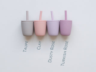Mini Straw Cup - Silicone Straw Cup for Babies & Young Toddles