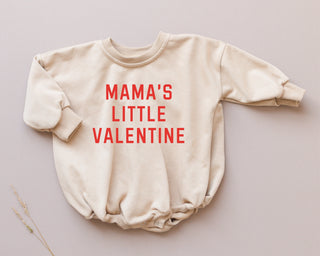 Mama's Little Valentine Sweatshirt Romper - more colors