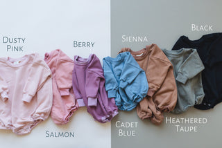 Snuggle Weather Sweatshirt Romper - more colors