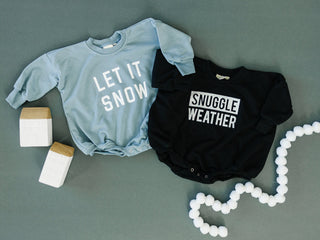 Snuggle Weather Sweatshirt Romper - more colors