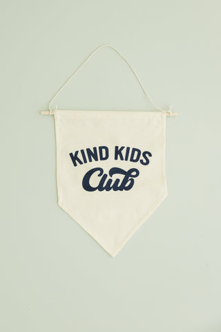 Kind Kids Club Canvas Pennant