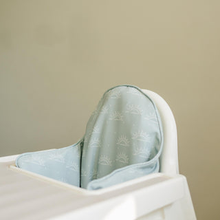 Sage Green Suns IKEA Antilop Highchair Cushion Cover - Wipeable, Highchair Accessories