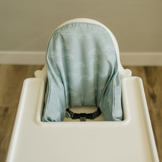Sage Green Suns IKEA Antilop Highchair Cushion Cover - Wipeable, Highchair Accessories