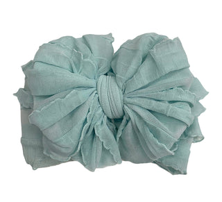 Ruffled Headband | Seafoam