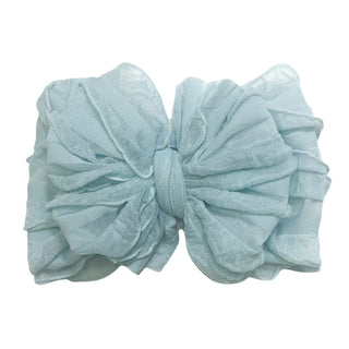 Ruffled Headband | Baby Blue
