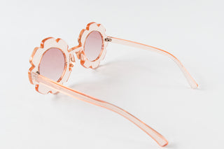Toddler & Kid Daisy Sunglasses - Clear Peach