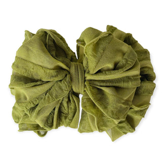 Ruffled Headband | Olive