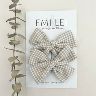 Pigtail Bow Clips