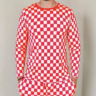 RUDOLPH CHECKERS MEN'S DREAM CREW NECK TOP