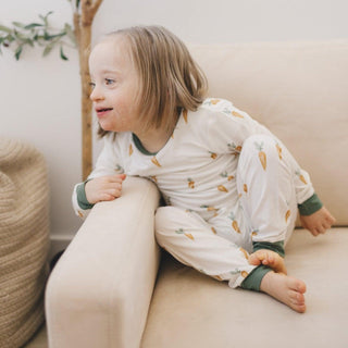 Keep Calm and Carrot On 2pc Bamboo Pajama Set