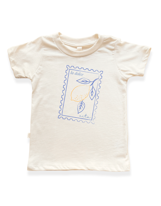 La Dolce Vita Stamp Organic Kids T-shirt