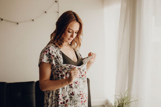 Floral Mommy Labor and Delivery Nursing Hospital Gown