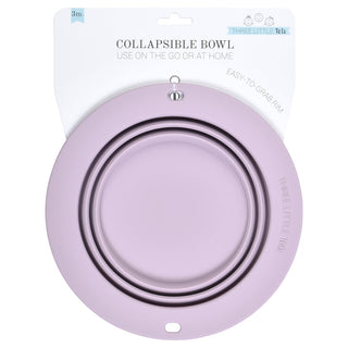 Lilac Collapsible Bowl for Travel or Home