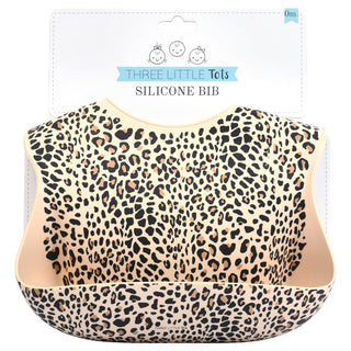 Leopard Silicone Baby Bib