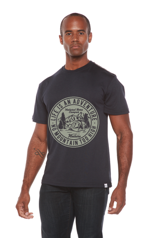 Life Is An Adventure Men's Bamboo Viscose/Organic Cotton Short Sleeve Graphic T-Shirt