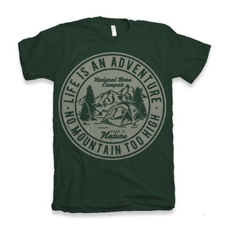 Life Is An Adventure Men's Bamboo Viscose/Organic Cotton Short Sleeve Graphic T-Shirt