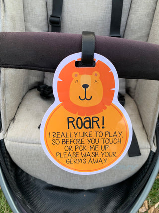 Lion No Touching Tag