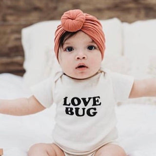 Love Bug Organic Cotton Short Sleeve Baby Bodysuit