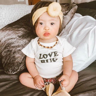 Love Bug Organic Cotton Short Sleeve Baby Bodysuit