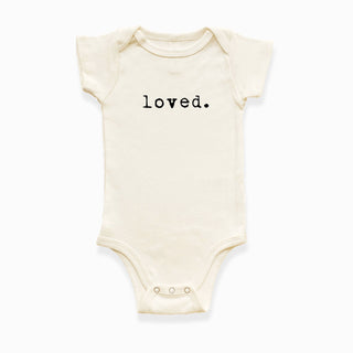 Loved. Organic Cotton Short Sleeve Baby Bodysuit
