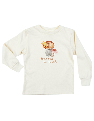 Love You So Mush Organic Kids T-Shirt Long Sleeve