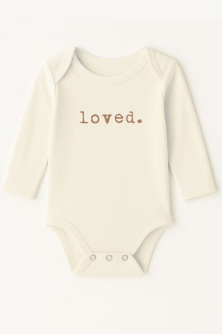 Loved Clay Organic Cotton Baby Bodysuit Long Sleeve