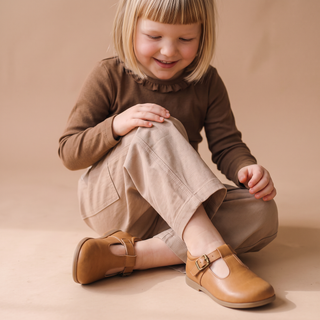Organic Twill Barrel Pants - Taupe
