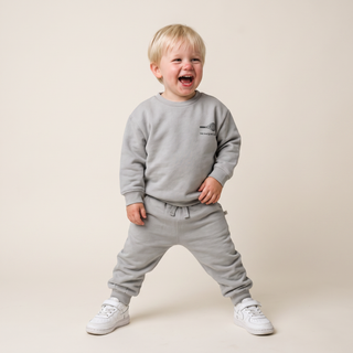 Organic Fleece Jogger Pants - Grey