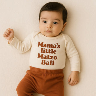 long sleeve graphic bodysuit | matzo ball