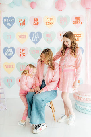 Grown Up Bubblegum Pink Sequin Jacket