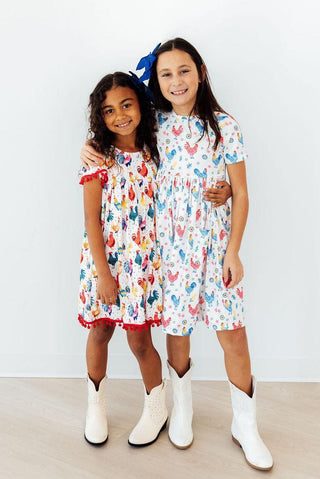 Rooster Pom Pom Dress