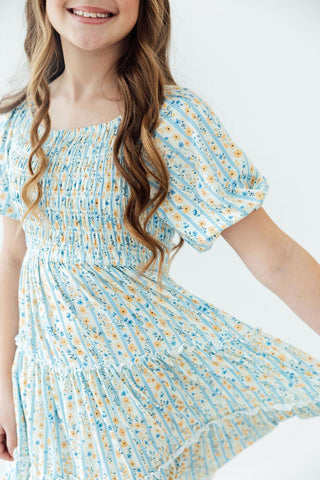 Buttercup Blooms Smocked Ruffle Dress