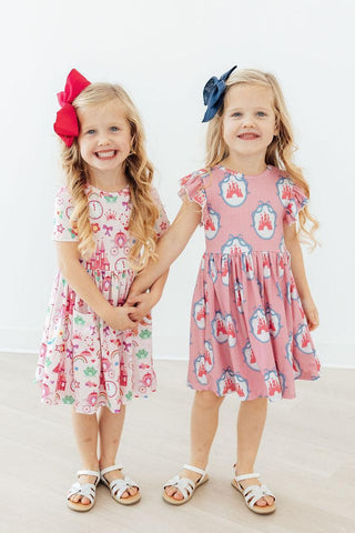 Princess & the Froggie S/S Pocket Twirl Dress