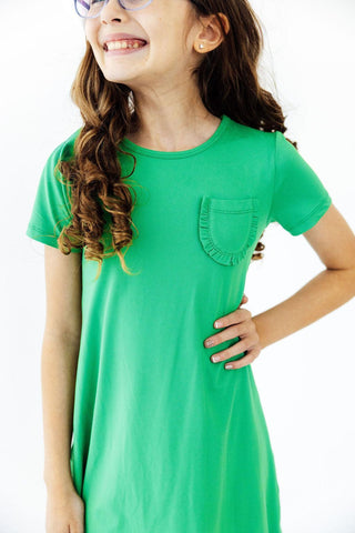 Kelly Green T-Shirt Dress