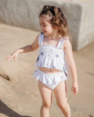 Tutu Elephant Ruffle Two Piece Swimsuit