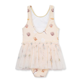 Seashells Ballet Skirt Swimsuit