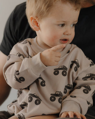 Sweatshirt Romper | Monster Truck