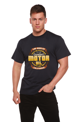 Motor oil Men's Bamboo Viscose/Organic Cotton Short Sleeve Graphic T-Shirt