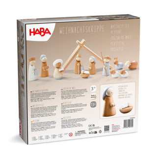 Natural Wood Nativity Set