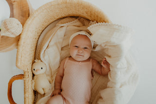Pink Bow Pointelle Tank Bodysuit