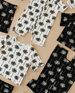 Bamboo Shorts Set | Palm Style White