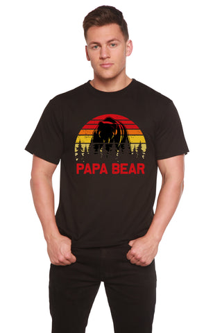Papa Bear Men's Bamboo Viscose/Organic Cotton Short Sleeve Graphic T-Shirt