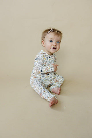 Pastel Petals Modal Zippy Romper