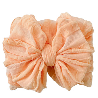 Ruffled Headband | Peach