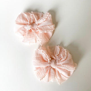 Peachy Keen | Ruffled Hair Clip