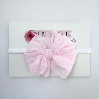 Perfect Pink | Skinny Mini Nylon Ruffled Baby Headband