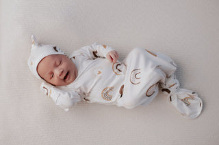 Rainbow Newborn Knotted Baby Gown