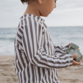 Child Rash Guard | Olive Stripe