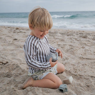 Child Rash Guard | Olive Stripe