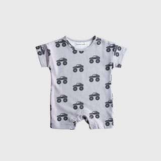 French Terry Romper | Monster Truck
